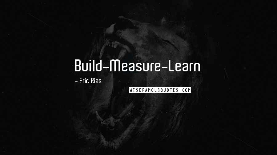 Eric Ries Quotes: Build-Measure-Learn