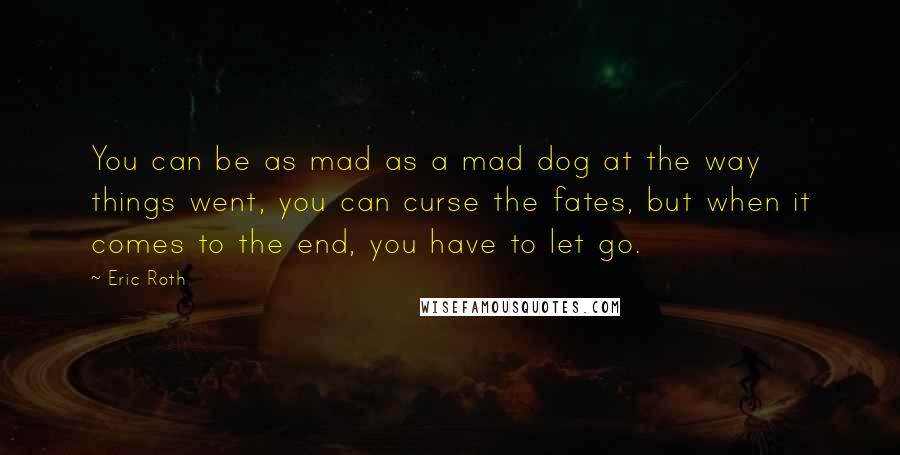 Eric Roth Quotes: You can be as mad as a mad dog at the way things went, you can curse the fates, but when it comes to the end, you have to let go.