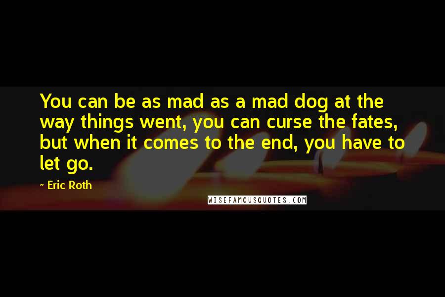 Eric Roth Quotes: You can be as mad as a mad dog at the way things went, you can curse the fates, but when it comes to the end, you have to let go.