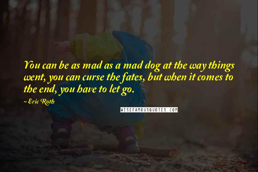 Eric Roth Quotes: You can be as mad as a mad dog at the way things went, you can curse the fates, but when it comes to the end, you have to let go.