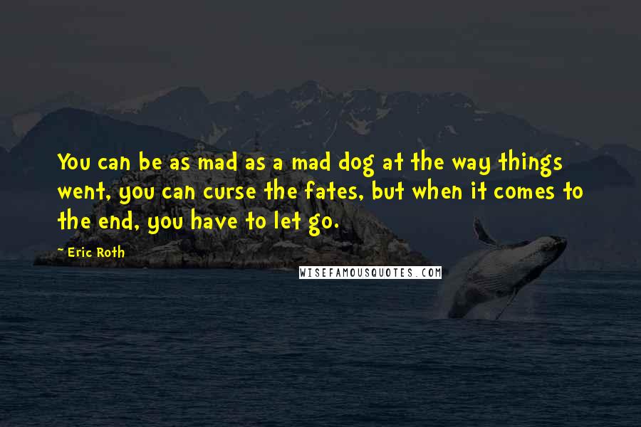 Eric Roth Quotes: You can be as mad as a mad dog at the way things went, you can curse the fates, but when it comes to the end, you have to let go.