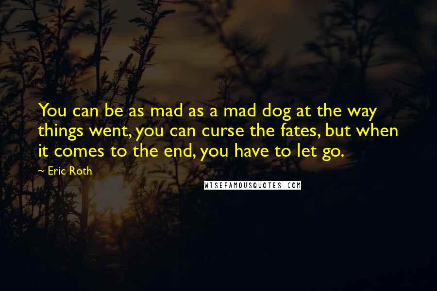 Eric Roth Quotes: You can be as mad as a mad dog at the way things went, you can curse the fates, but when it comes to the end, you have to let go.