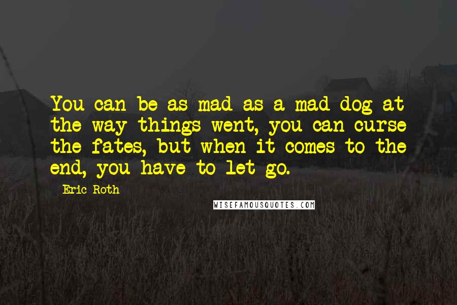 Eric Roth Quotes: You can be as mad as a mad dog at the way things went, you can curse the fates, but when it comes to the end, you have to let go.