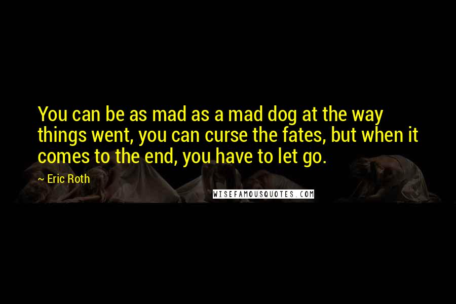 Eric Roth Quotes: You can be as mad as a mad dog at the way things went, you can curse the fates, but when it comes to the end, you have to let go.