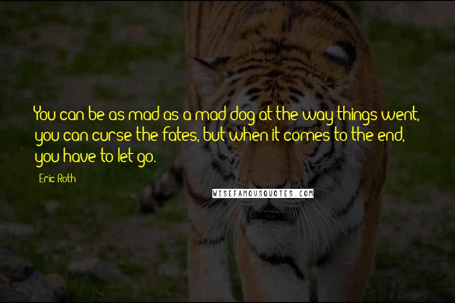 Eric Roth Quotes: You can be as mad as a mad dog at the way things went, you can curse the fates, but when it comes to the end, you have to let go.