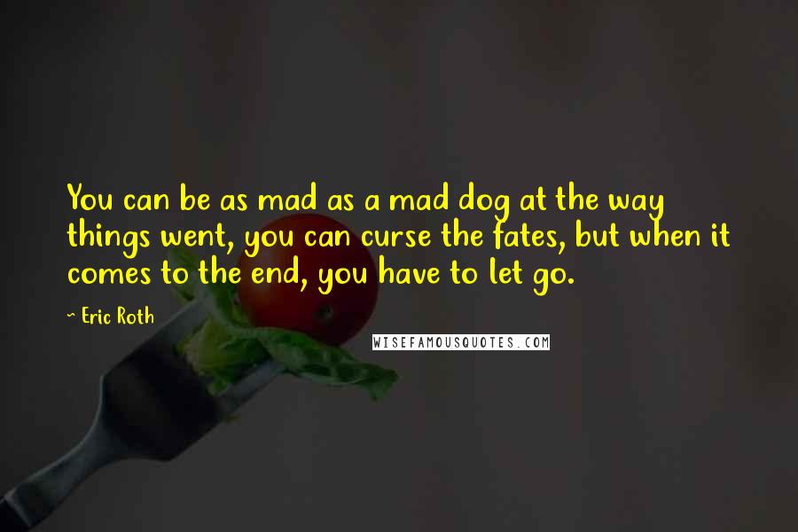 Eric Roth Quotes: You can be as mad as a mad dog at the way things went, you can curse the fates, but when it comes to the end, you have to let go.