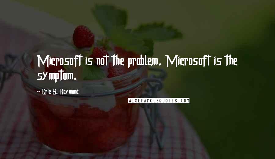 Eric S. Raymond Quotes: Microsoft is not the problem. Microsoft is the symptom.