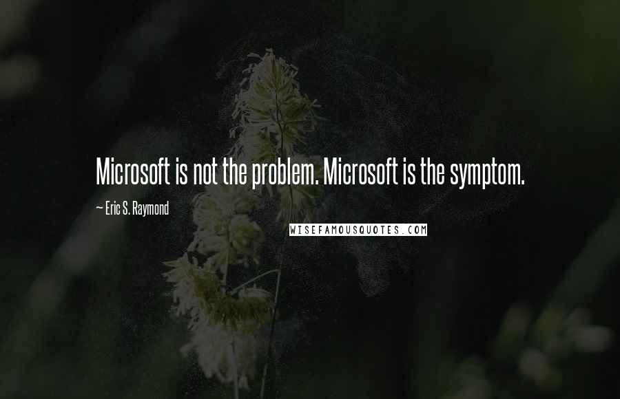 Eric S. Raymond Quotes: Microsoft is not the problem. Microsoft is the symptom.