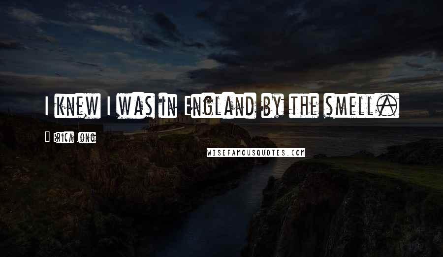 Erica Jong Quotes: I knew I was in England by the smell.
