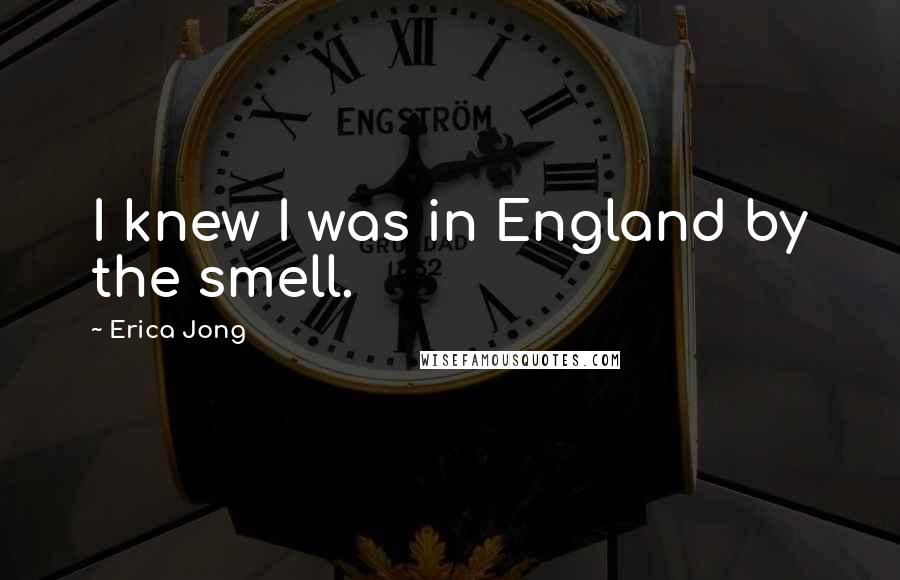Erica Jong Quotes: I knew I was in England by the smell.