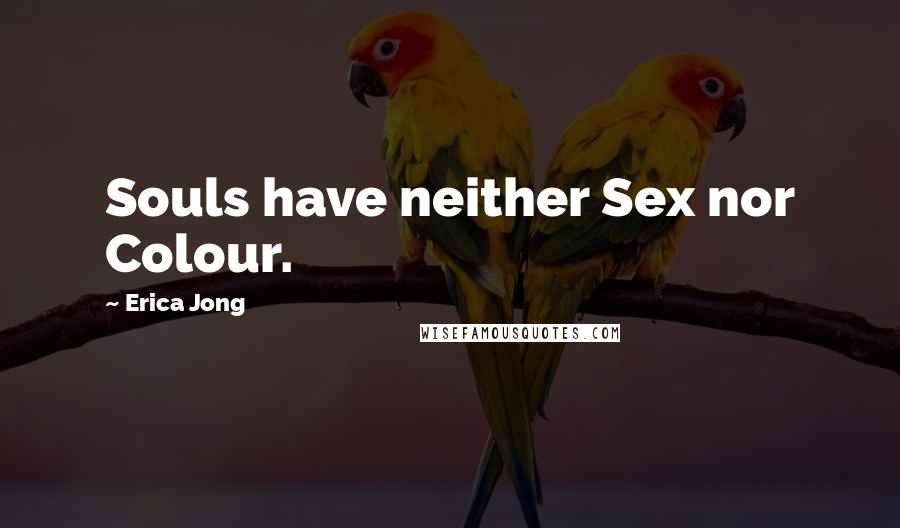 Erica Jong Quotes: Souls have neither Sex nor Colour.