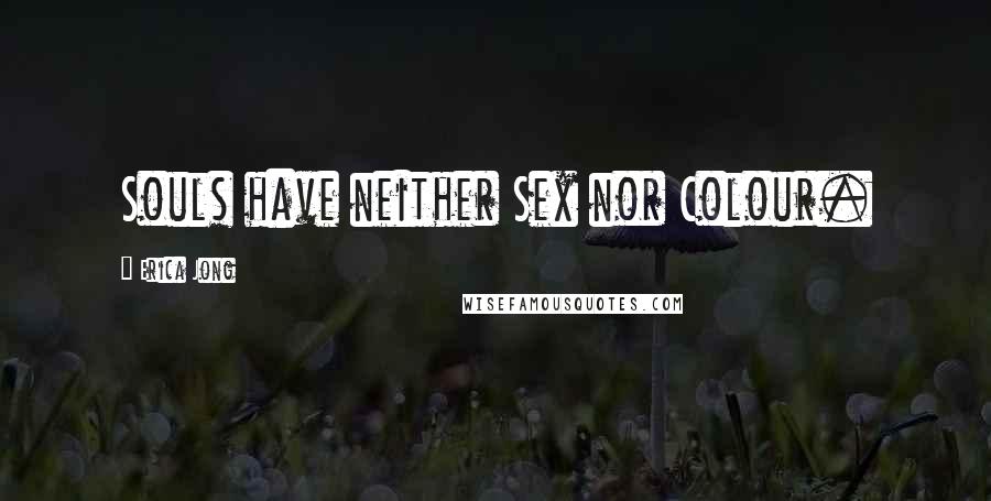 Erica Jong Quotes: Souls have neither Sex nor Colour.