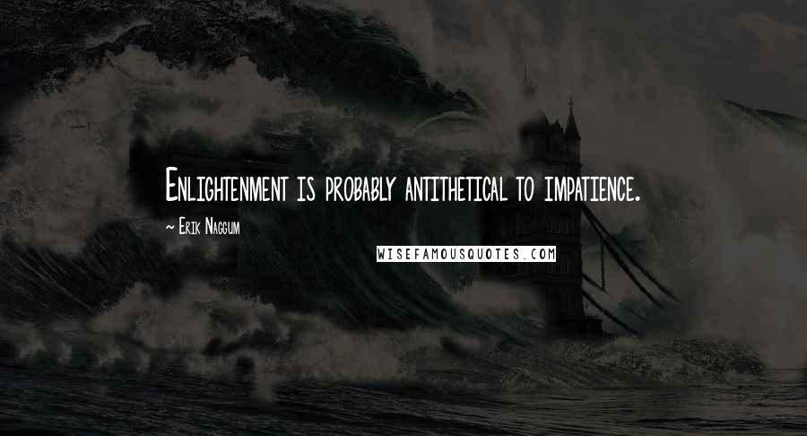 Erik Naggum Quotes: Enlightenment is probably antithetical to impatience.