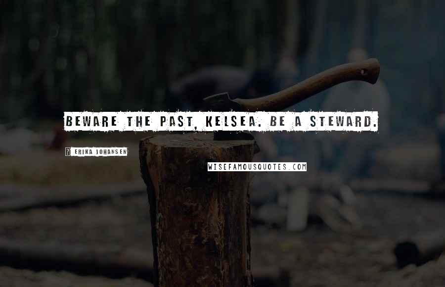 Erika Johansen Quotes: Beware the past, Kelsea. Be a steward.