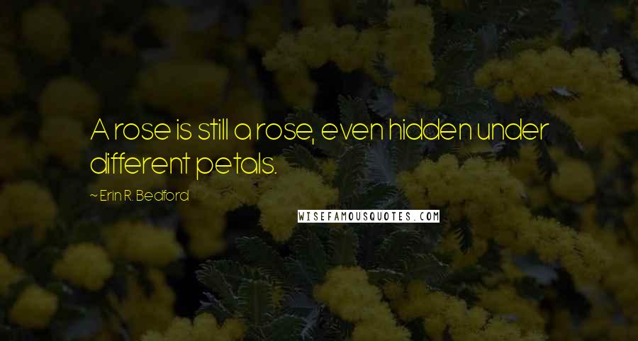 Erin R. Bedford Quotes: A rose is still a rose, even hidden under different petals.