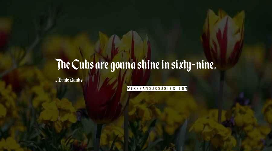 Ernie Banks Quotes: The Cubs are gonna shine in sixty-nine.