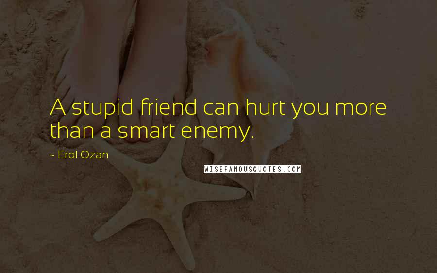 Erol Ozan Quotes: A stupid friend can hurt you more than a smart enemy.