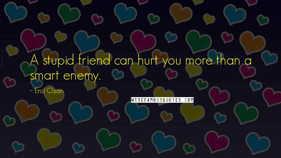 Erol Ozan Quotes: A stupid friend can hurt you more than a smart enemy.
