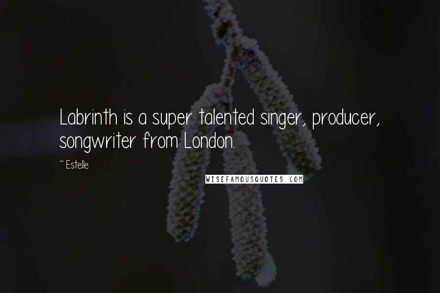 Estelle Quotes: Labrinth is a super talented singer, producer, songwriter from London.