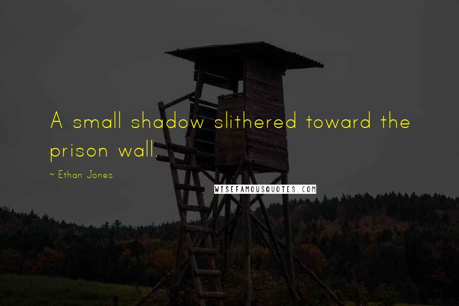 Ethan Jones Quotes: A small shadow slithered toward the prison wall.