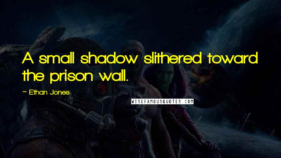 Ethan Jones Quotes: A small shadow slithered toward the prison wall.