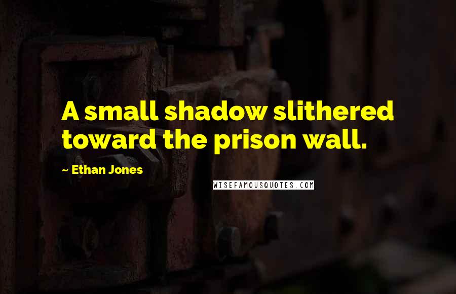 Ethan Jones Quotes: A small shadow slithered toward the prison wall.