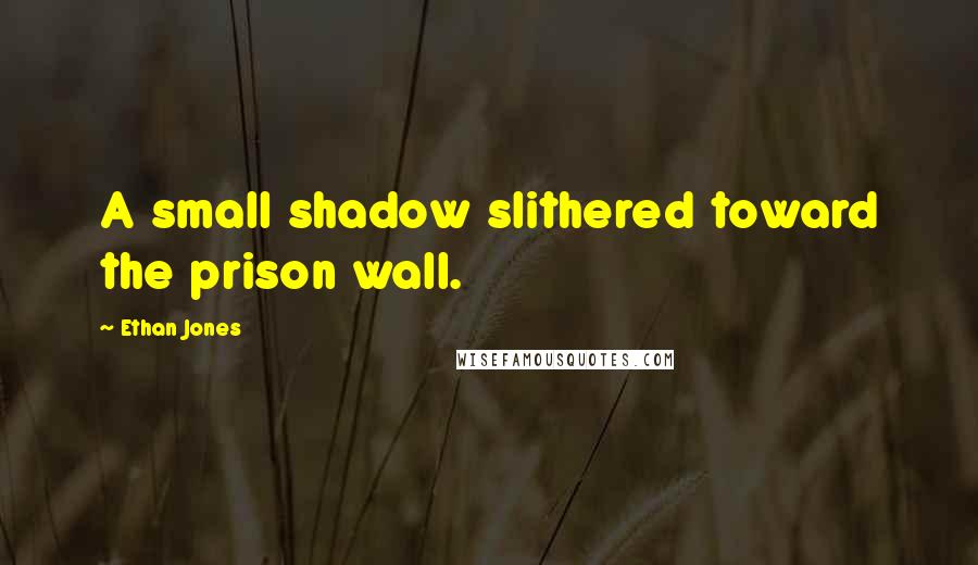 Ethan Jones Quotes: A small shadow slithered toward the prison wall.