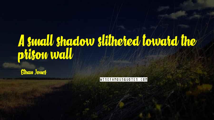 Ethan Jones Quotes: A small shadow slithered toward the prison wall.