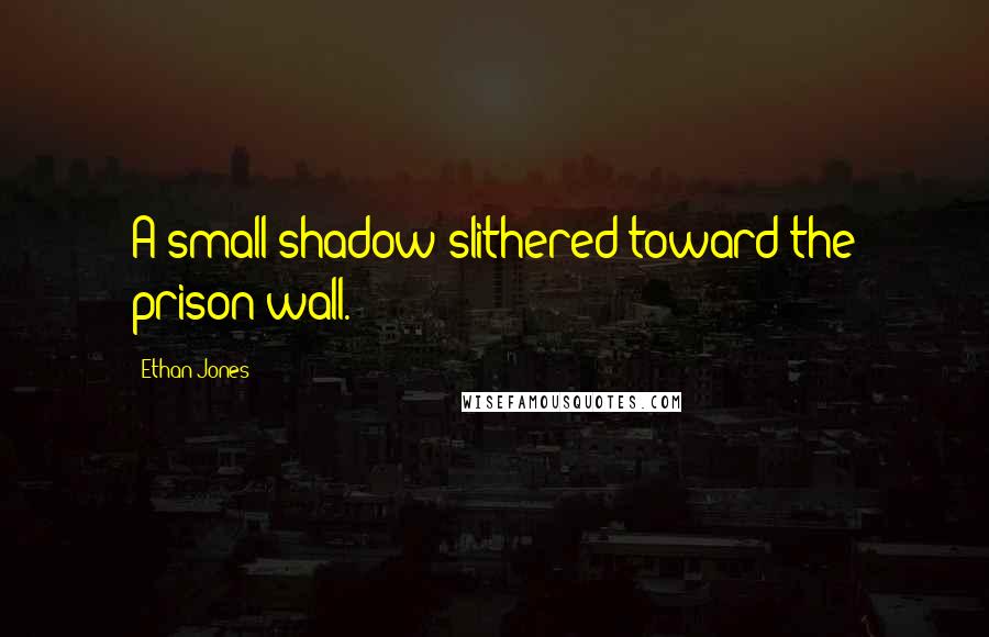 Ethan Jones Quotes: A small shadow slithered toward the prison wall.