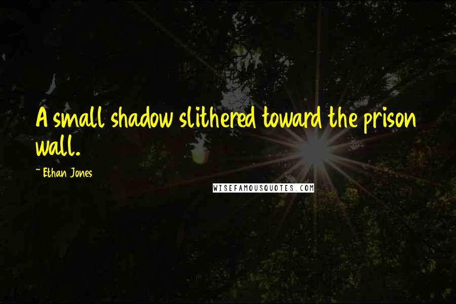 Ethan Jones Quotes: A small shadow slithered toward the prison wall.