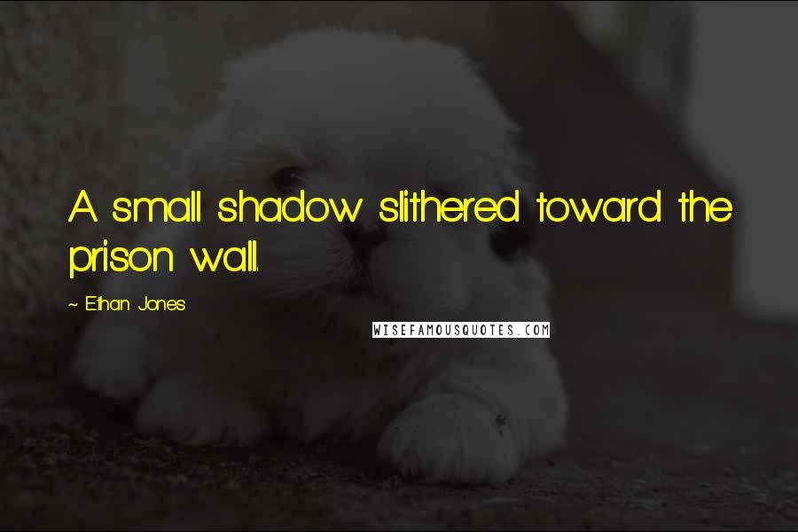 Ethan Jones Quotes: A small shadow slithered toward the prison wall.