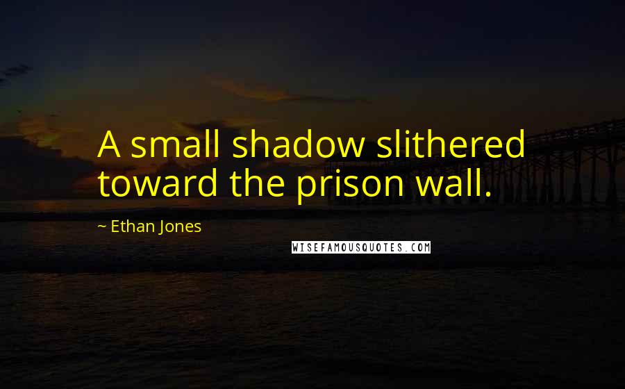 Ethan Jones Quotes: A small shadow slithered toward the prison wall.