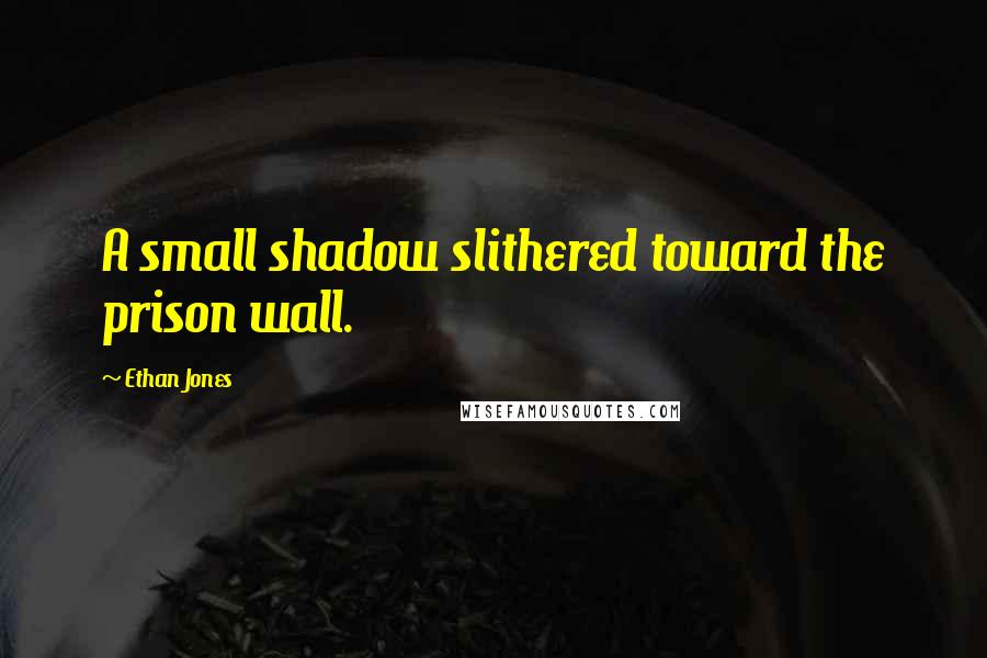 Ethan Jones Quotes: A small shadow slithered toward the prison wall.