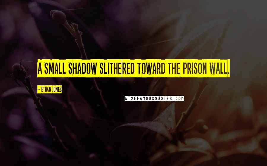 Ethan Jones Quotes: A small shadow slithered toward the prison wall.