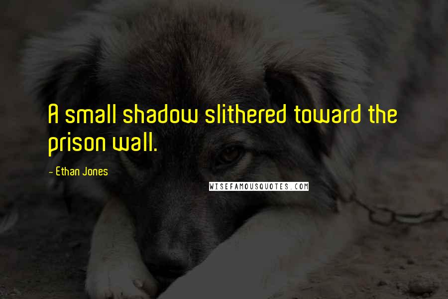 Ethan Jones Quotes: A small shadow slithered toward the prison wall.