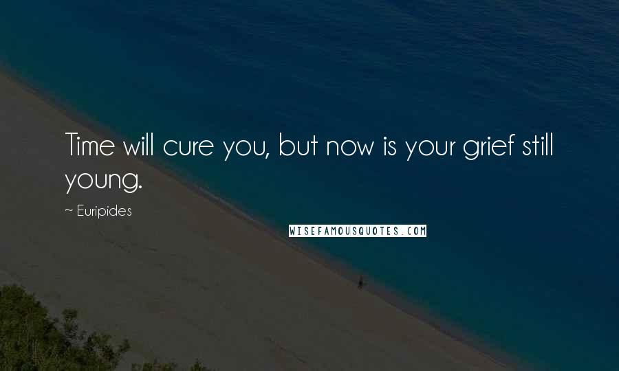 Euripides Quotes: Time will cure you, but now is your grief still young.