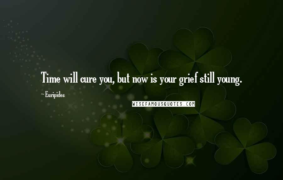 Euripides Quotes: Time will cure you, but now is your grief still young.