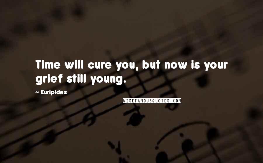 Euripides Quotes: Time will cure you, but now is your grief still young.