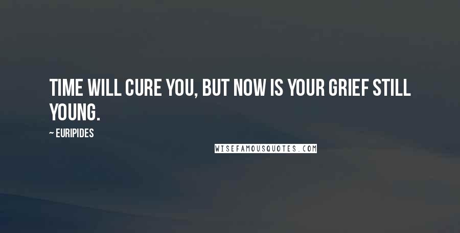 Euripides Quotes: Time will cure you, but now is your grief still young.