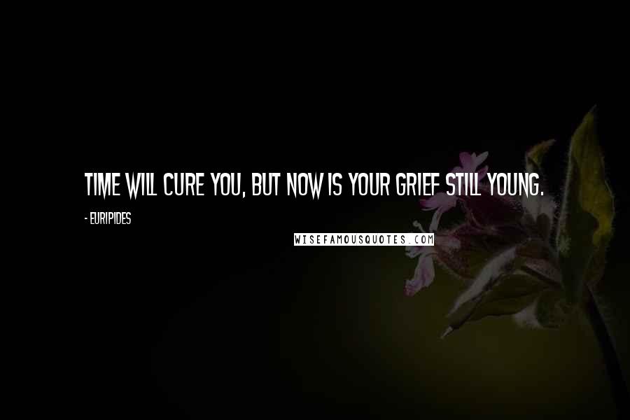 Euripides Quotes: Time will cure you, but now is your grief still young.