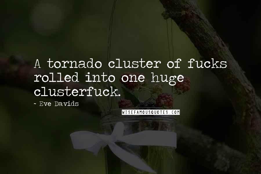 Eve Davids Quotes: A tornado cluster of fucks rolled into one huge clusterfuck.
