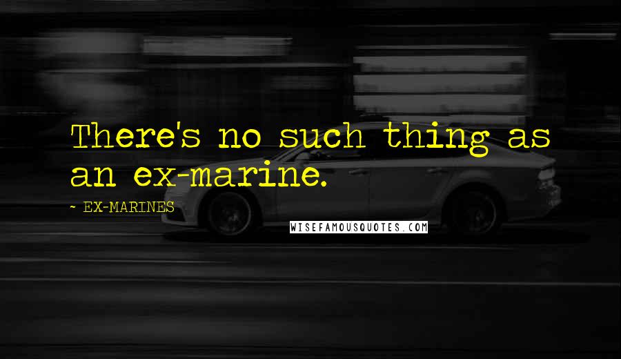 EX-MARINES Quotes: There's no such thing as an ex-marine.