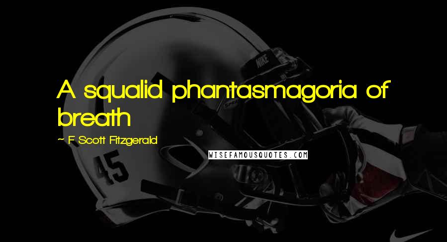 F Scott Fitzgerald Quotes: A squalid phantasmagoria of breath