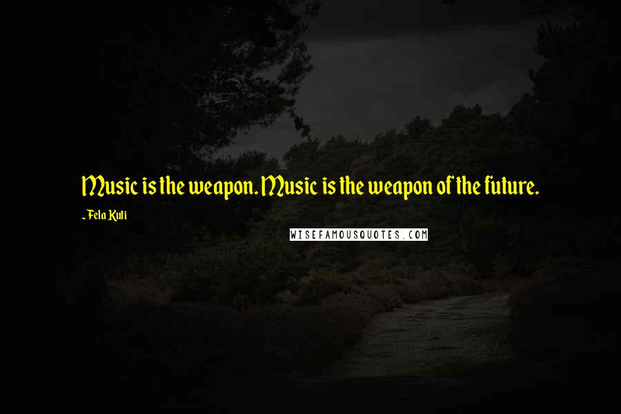 Fela Kuti Quotes: Music is the weapon. Music is the weapon of the future.