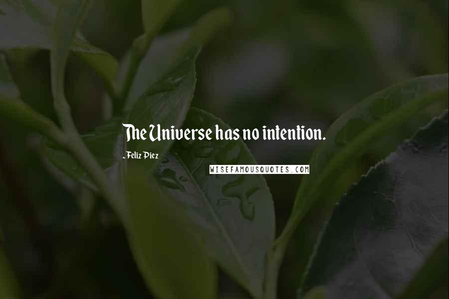 Feliz Piez Quotes: The Universe has no intention.