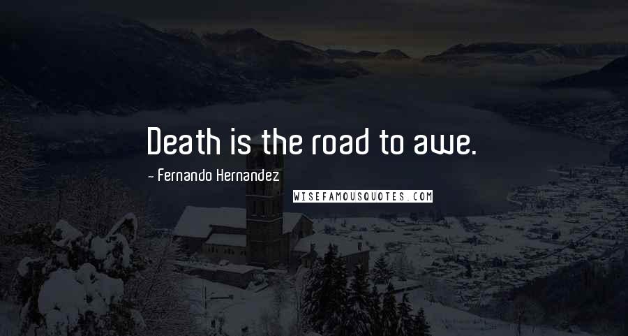 Fernando Hernandez Quotes: Death is the road to awe.