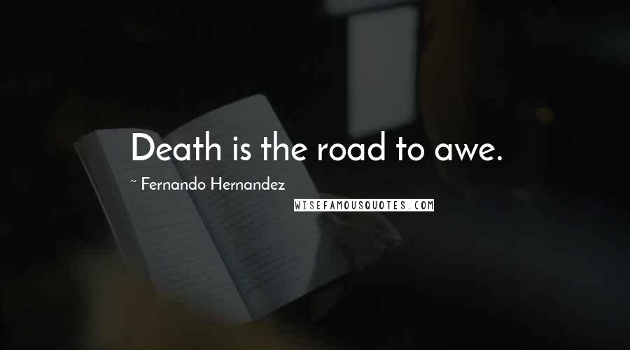 Fernando Hernandez Quotes: Death is the road to awe.