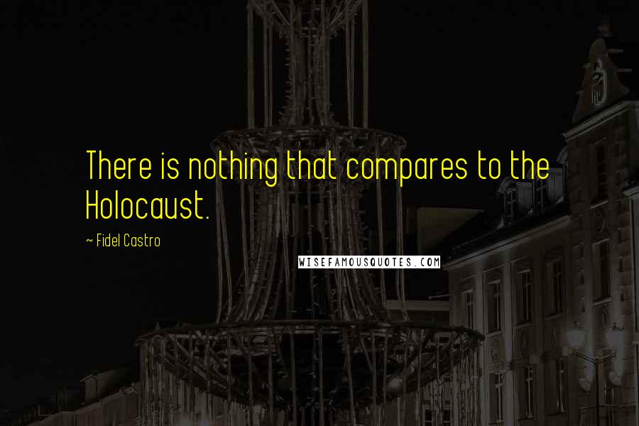 Fidel Castro Quotes: There is nothing that compares to the Holocaust.