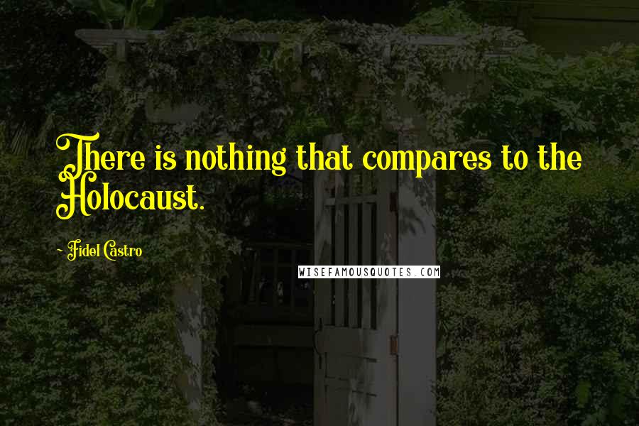 Fidel Castro Quotes: There is nothing that compares to the Holocaust.