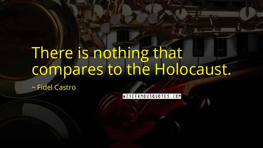 Fidel Castro Quotes: There is nothing that compares to the Holocaust.